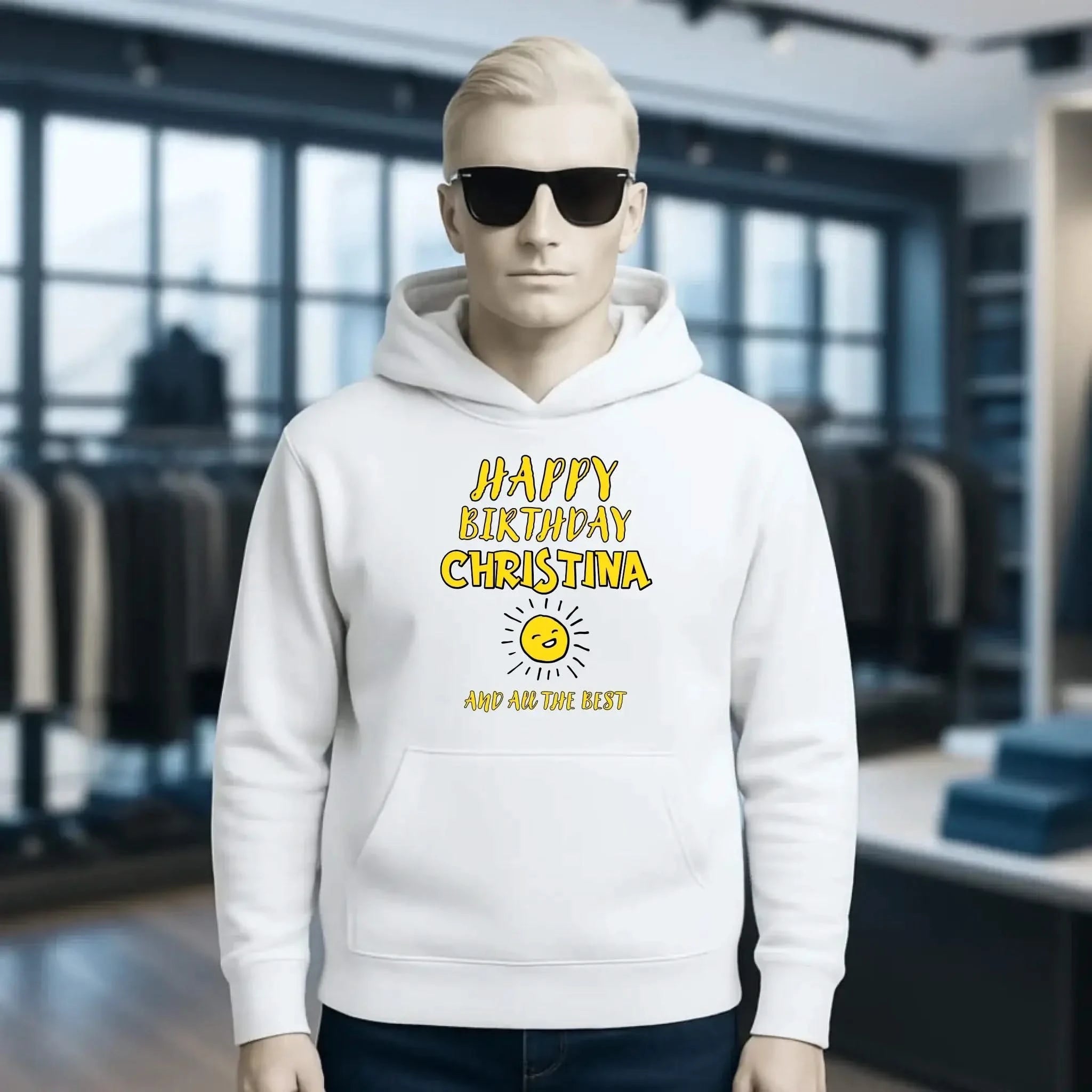 Zum Geburtstag mit/ohne Wunschname • Birthday Designer • Unisex Premium Hoodie XS-5XL aus Bio-Baumwolle für Damen & Herren • personalisiert
