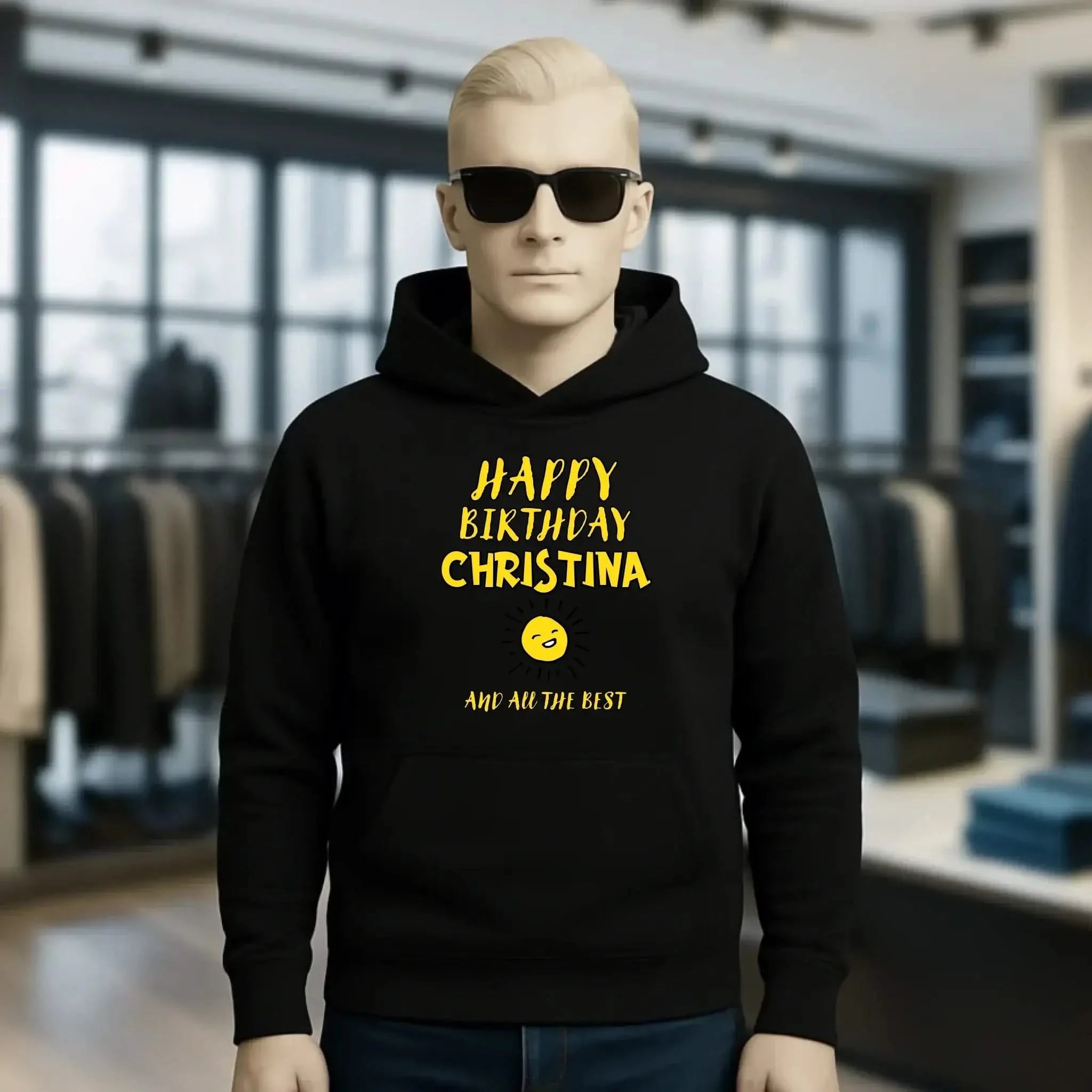 Zum Geburtstag mit/ohne Wunschname • Birthday Designer • Unisex Premium Hoodie XS-5XL aus Bio-Baumwolle für Damen & Herren • personalisiert