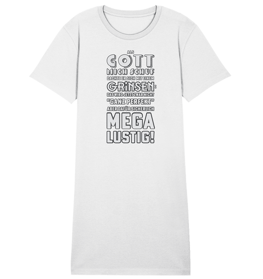 GOTT & ICH - witziger Spruch - Ladies Organic Shirt Dress - HalloGeschenk.de