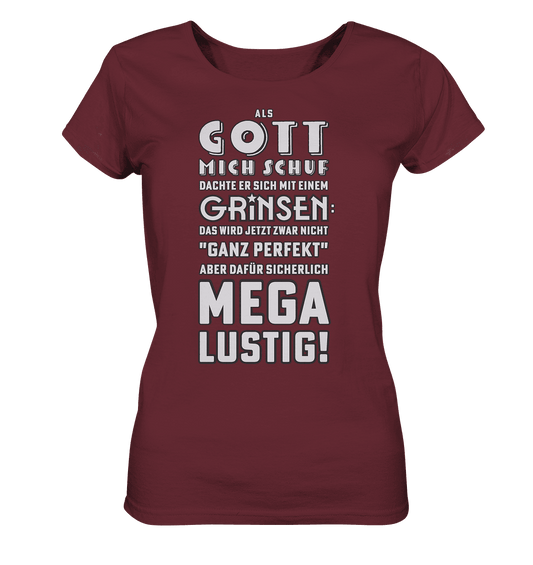 GOTT & ICH - witziger Spruch - Ladies Organic Shirt - HalloGeschenk.de