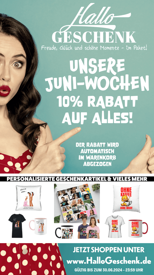 10% AUF ALLES! - HalloGeschenk.de
