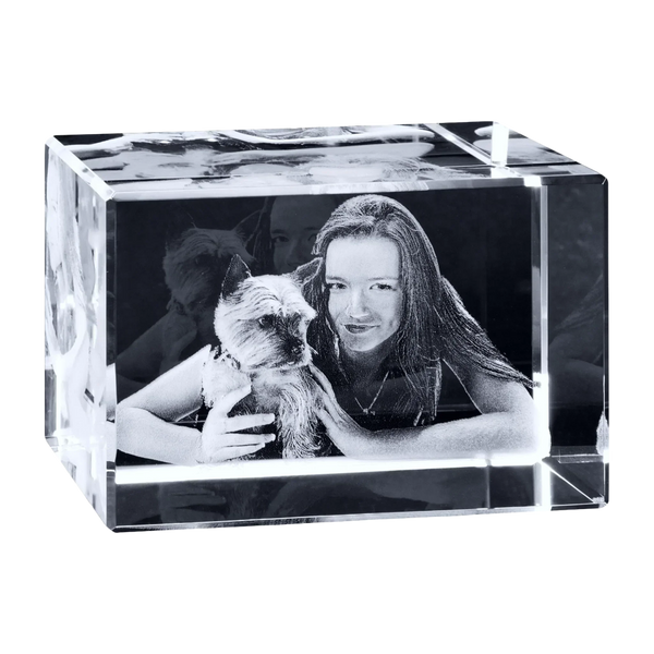 3D Foto im Glasblock kaufen: das Komplett-Set mit LED für maximale Wirkung
