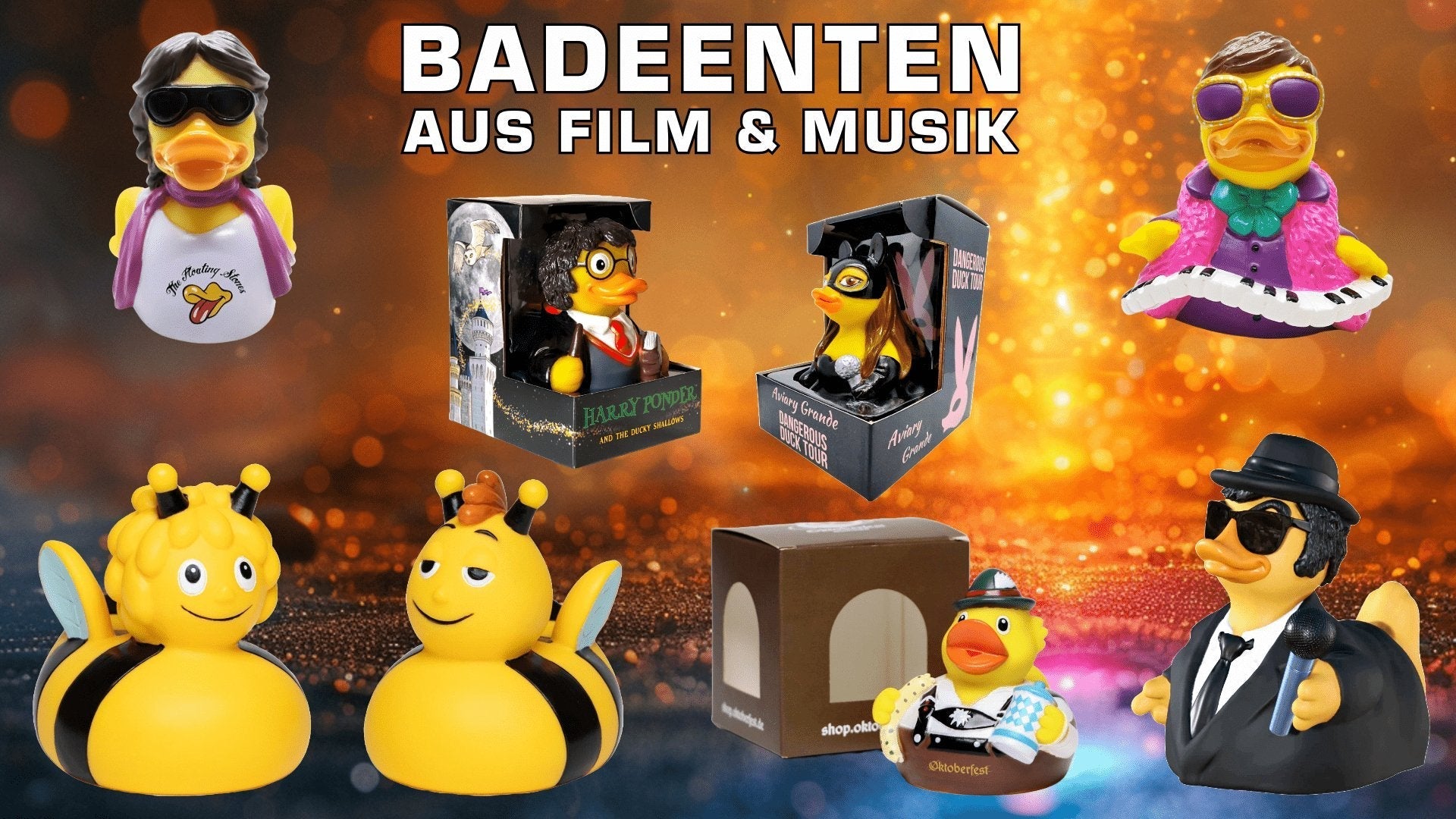 Badeenten aus Film & Musik - HalloGeschenk.de