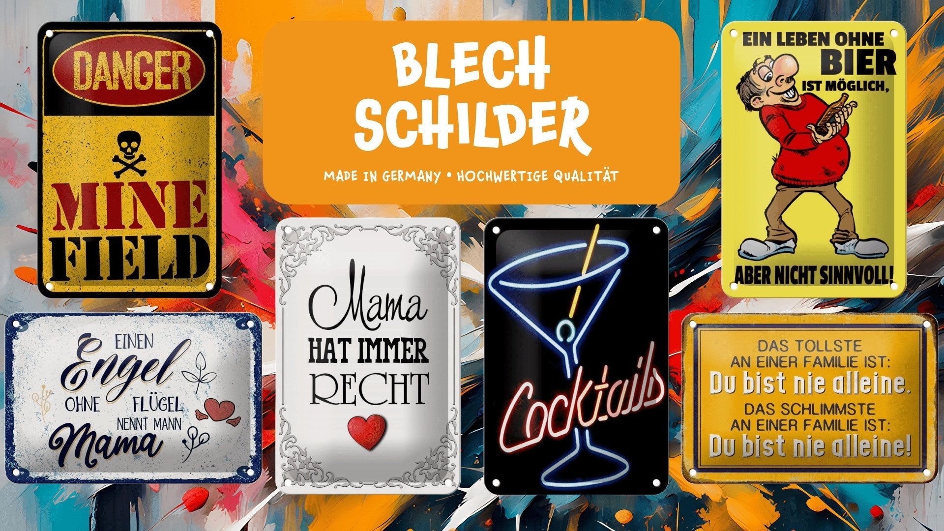 Blechschilder - HalloGeschenk.de