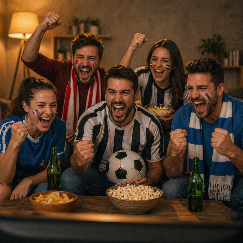 Chubby cartoon fußballspieler figur in weiß schwarzem jersey mit nummer 10 hält klassischen schwarz weißen fußball