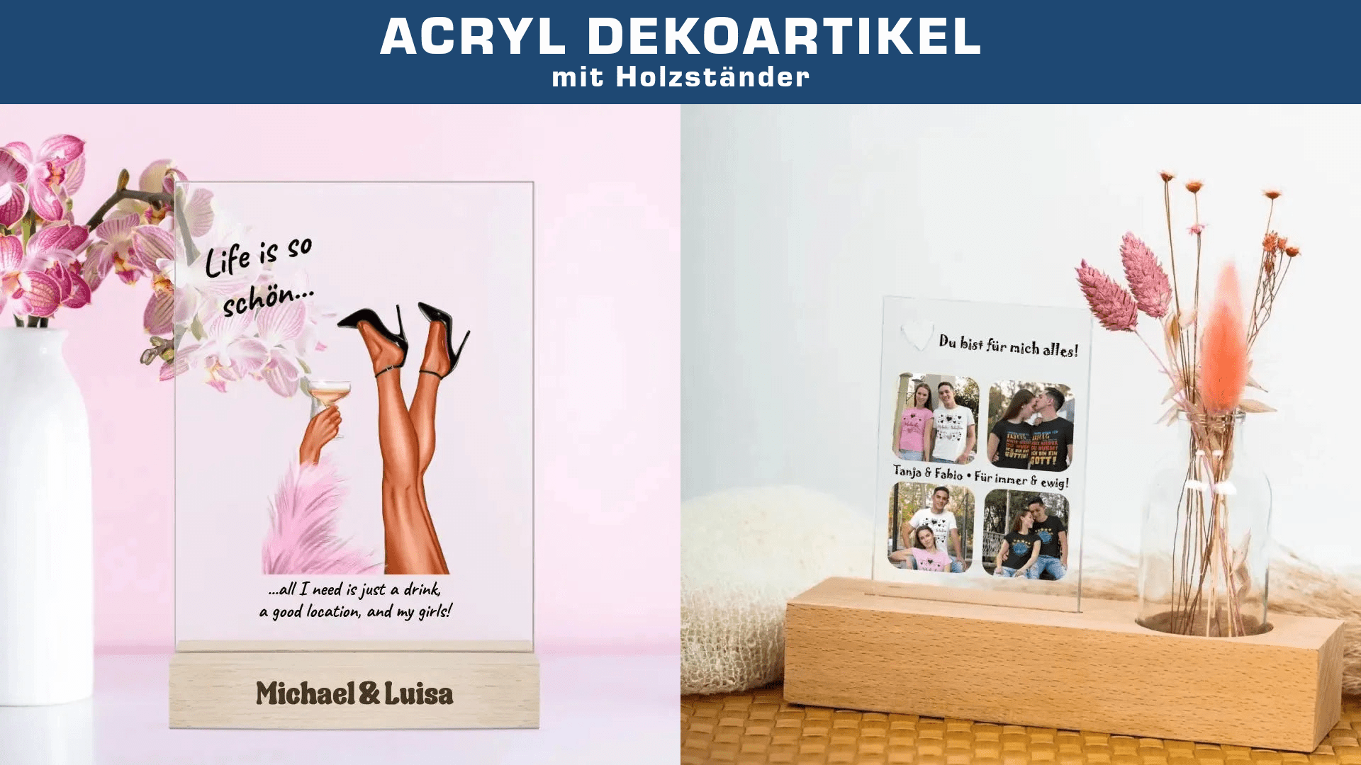 Acryl Dekoartikel - HalloGeschenk.de