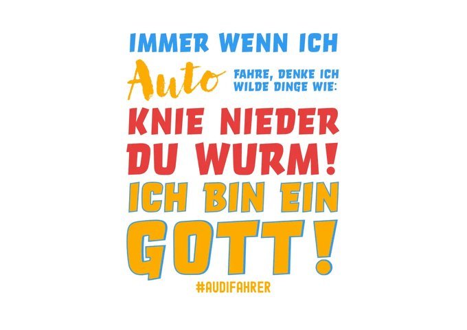 Immer wenn ich Auto • Gott