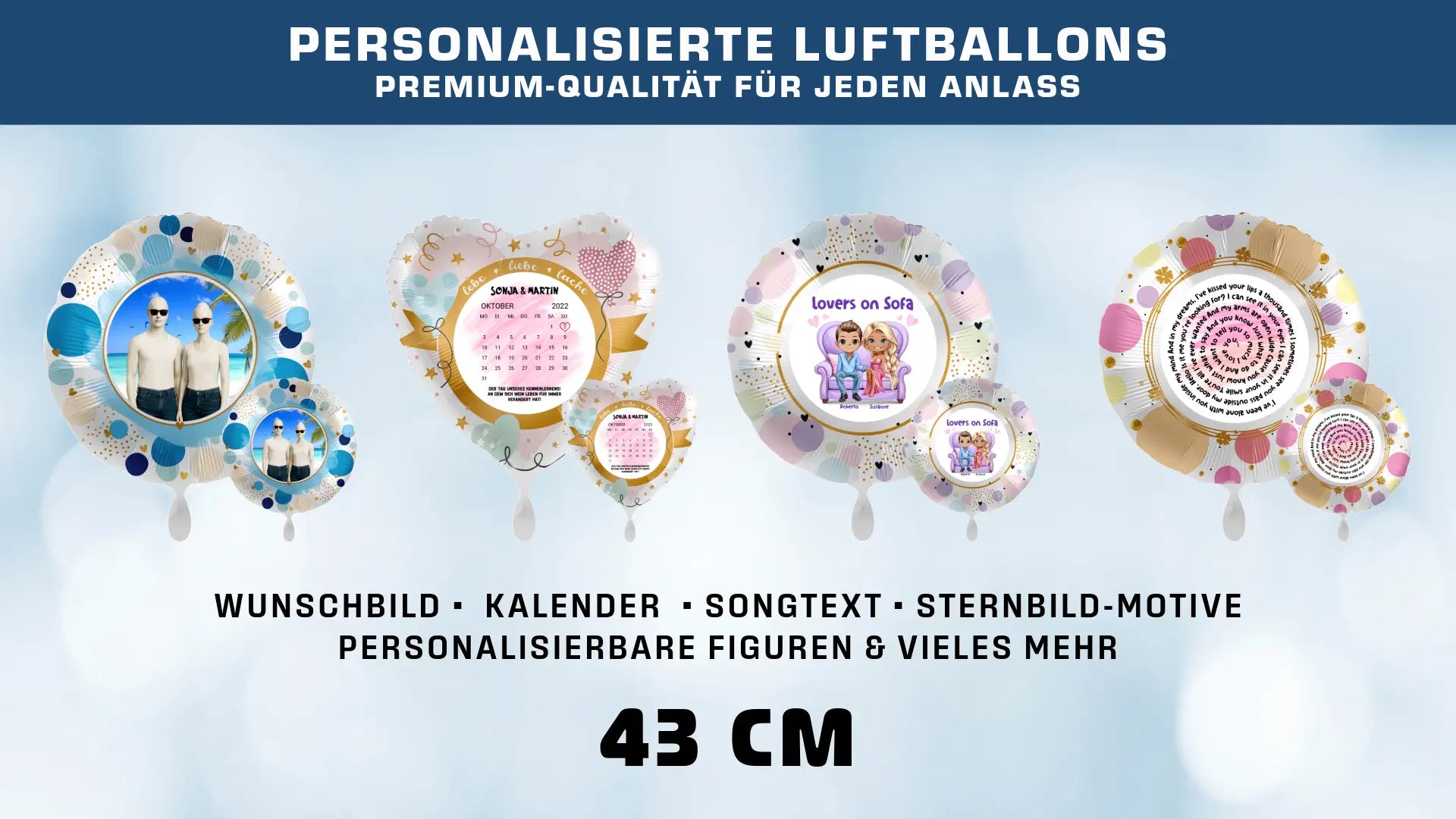 Luftballons personalisierbar
