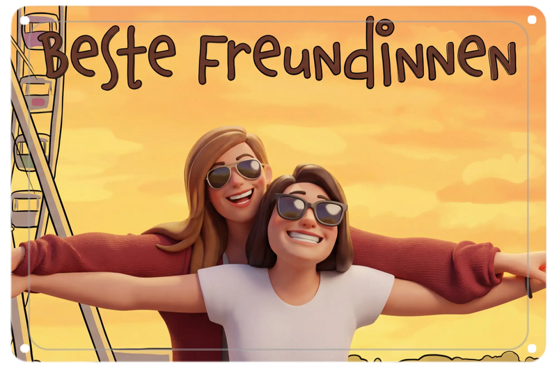 Personalisierte Blechschilder