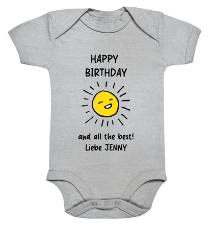 Geburtstag Motiv 1 • mehrere Artikel • ’Statement-Collection’ • Wunschtext • Mein - Premium Baby Bodysuit • Bio