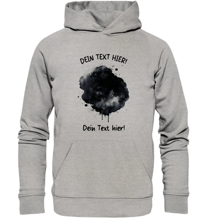KI-Cartoon-Effekt Splash • mehrere Artikel • ’Statement-Collection’ • Wunschtext • Mein Fotomotiv - Unisex Hoodie • Bio