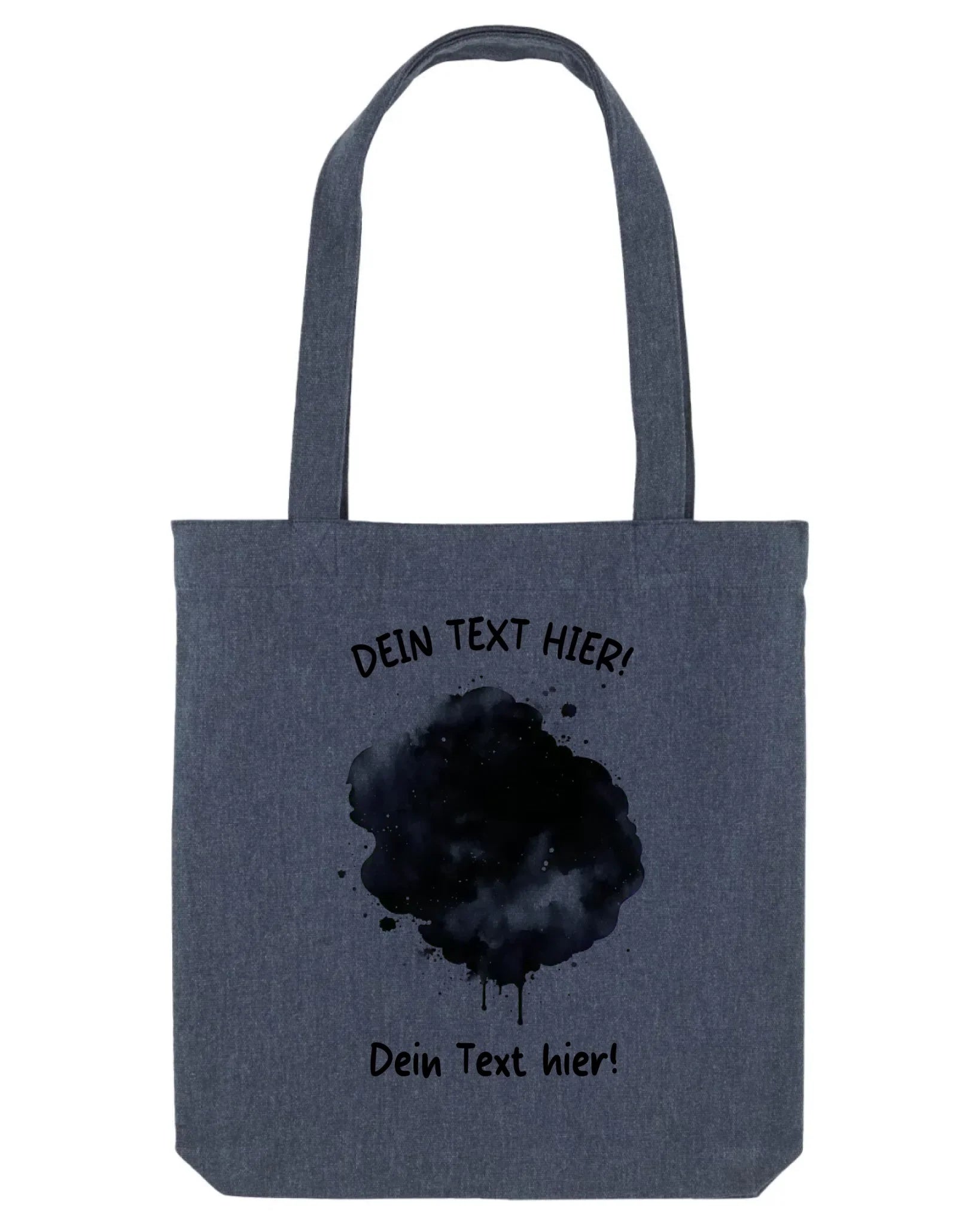 KI-Cartoon-Effekt Splash • mehrere Artikel • ’Statement-Collection’ • Wunschtext • Mein Fotomotiv - Stofftasche • Bio