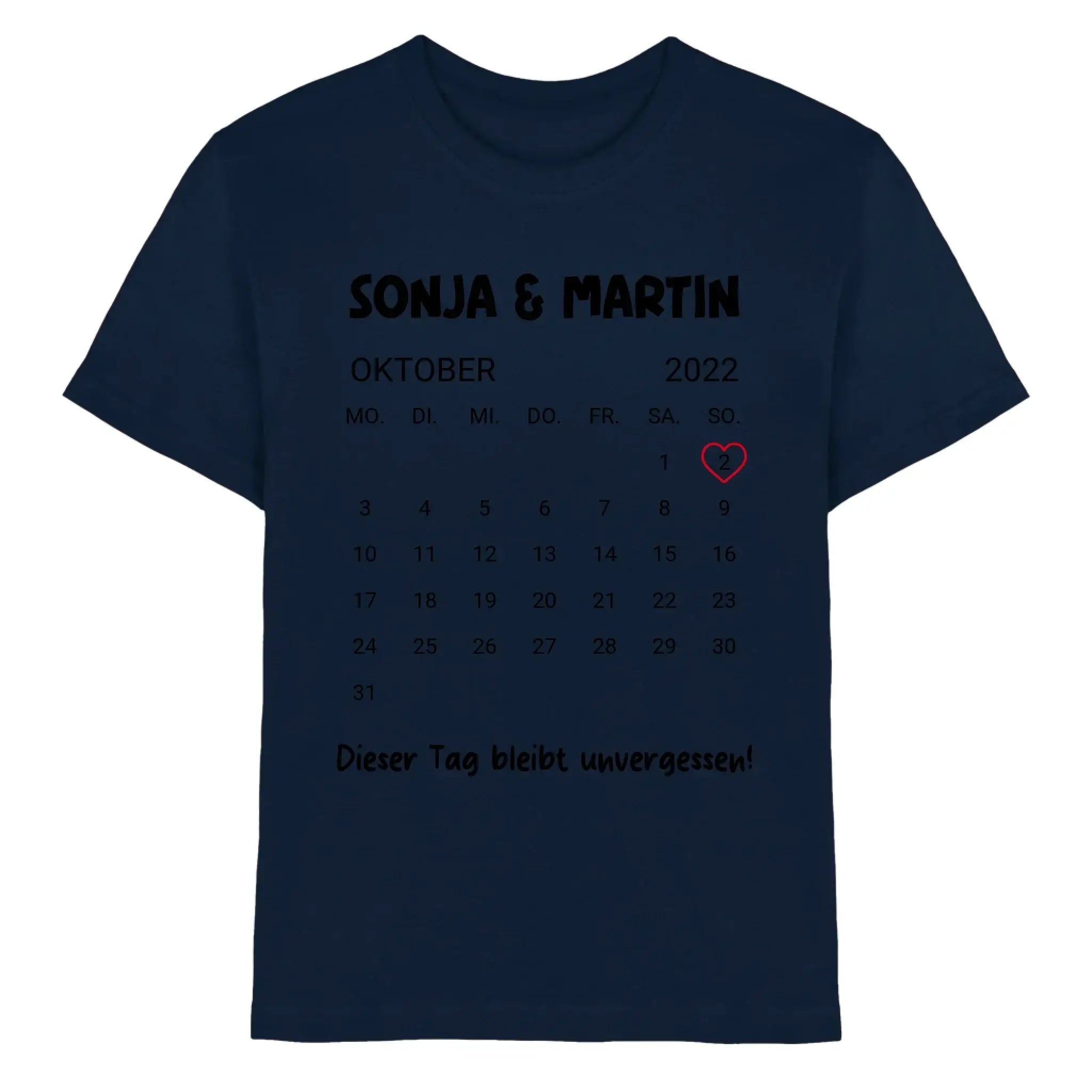 Kalender mit Wunschdatum • mehrere Artikel • ’Statement-Collection’ • Wunschtext • Mein Motiv - Premium Kinder T-Shirt