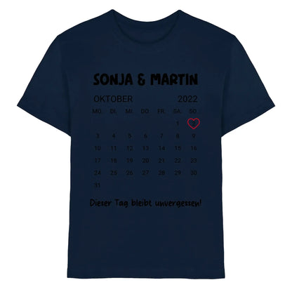 Kalender mit Wunschdatum • mehrere Artikel • ’Statement-Collection’ • Wunschtext • Mein Motiv - Premium Kinder T-Shirt