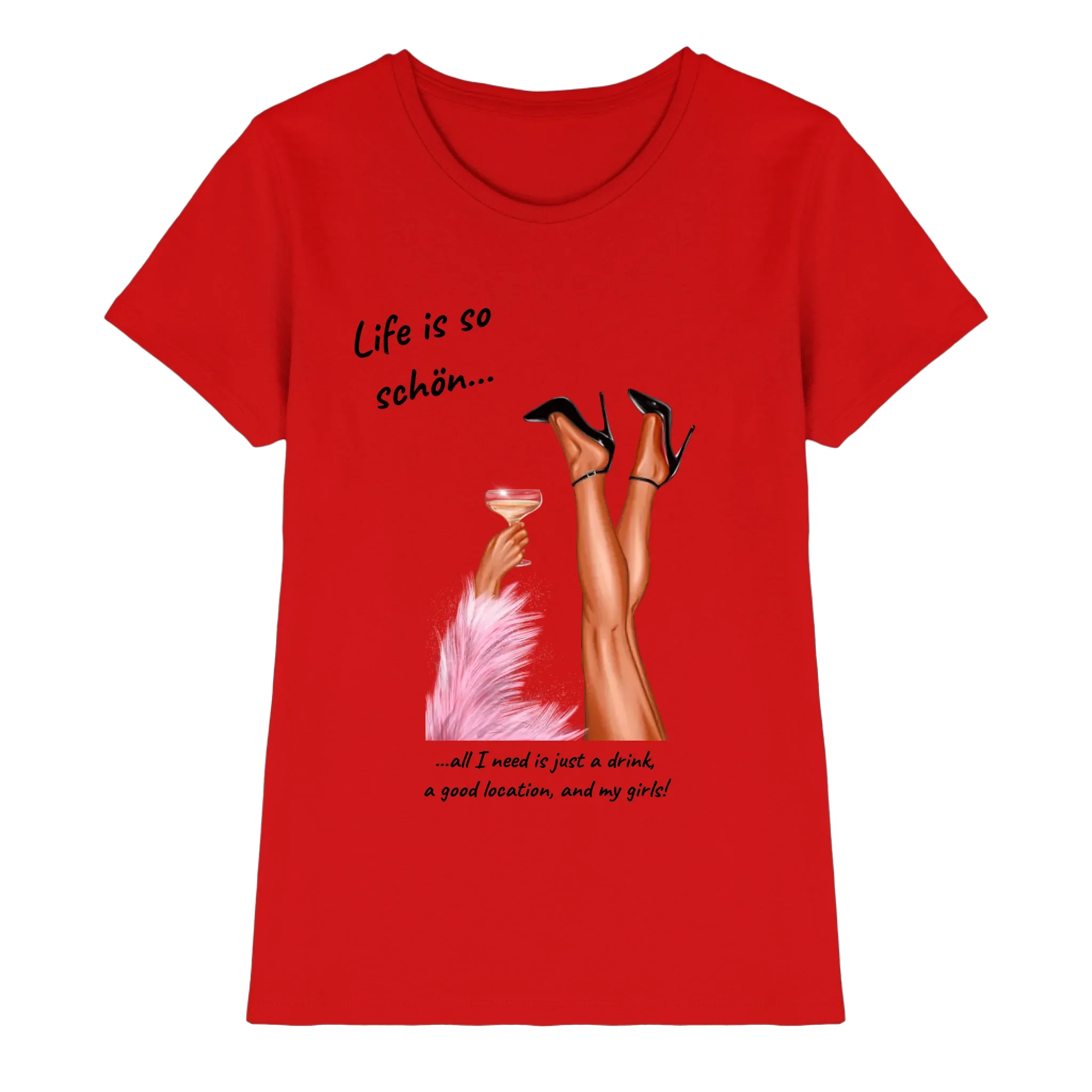 Ladies: Party-Beine • mehrere Artikel • ’Statement-Collection’ • Wunschtext • personalisierte Figuren - Premium Damen