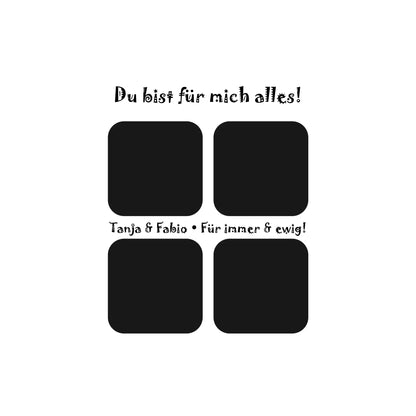 4er-Collage • mehrere Artikel • ’Statement-Collection’ • Wunschtext • Mein Fotomotiv - Motiv-Schreibtischunterlage