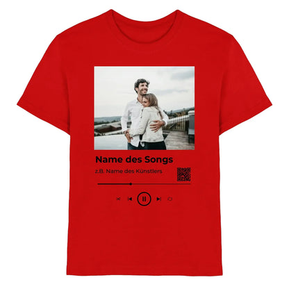 Spotify-Fotomotiv • mehrere Artikel • ’Statement-Collection’ • Wunschtext • Mein Fotomotiv - Premium Kinder T-Shirt
