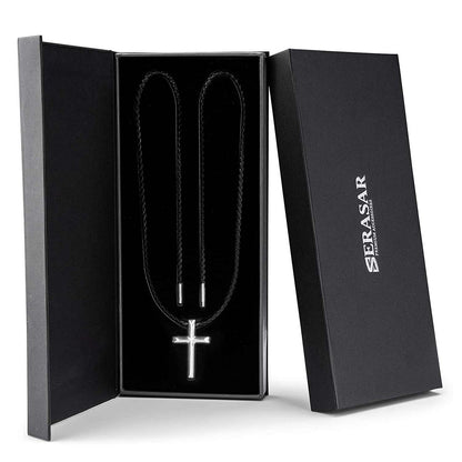 Lederhalskette „Kreuz“