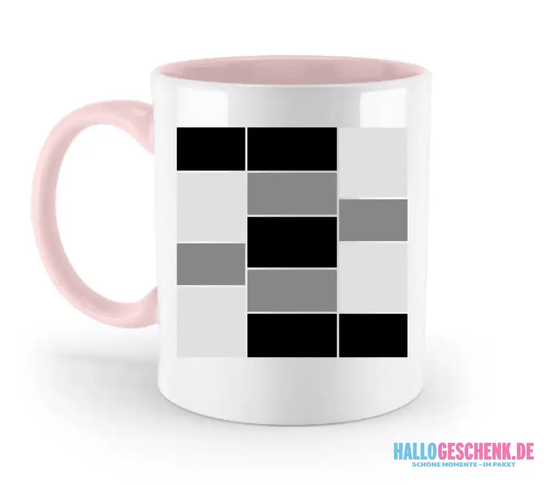 14 Bilder Collage mit deinen Fotos auf einer zweifarbigen Tasse