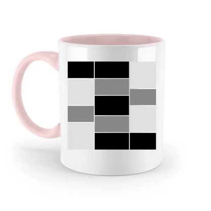 14 Bilder Collage mit deinen Fotos auf einer zweifarbigen Tasse