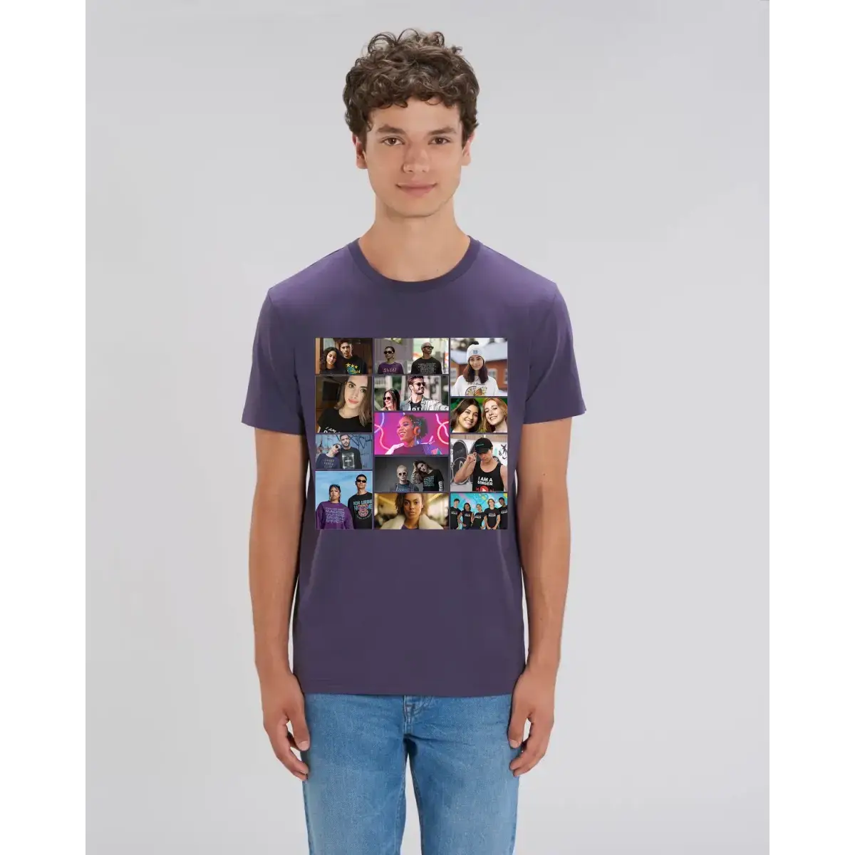 14 Bilder Collage mit deinen Fotos - Unisex Premium T-Shirt XS-5XL aus Bio-Baumwolle für Damen & Herren