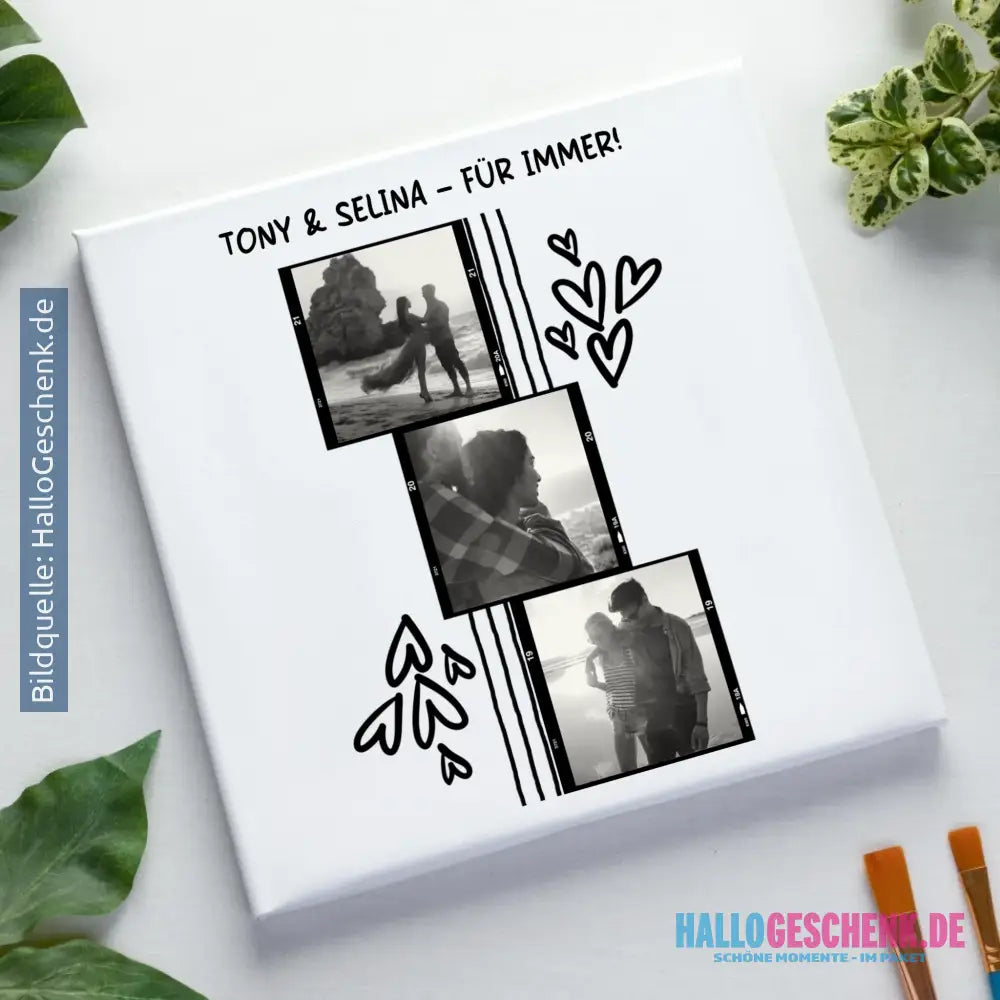 15+ personalisierbare Fotomotive ’Allerlei’-Kollektion • Leinwand 50x50 cm - Leinwand auf Holzkeilrahmen / Standard