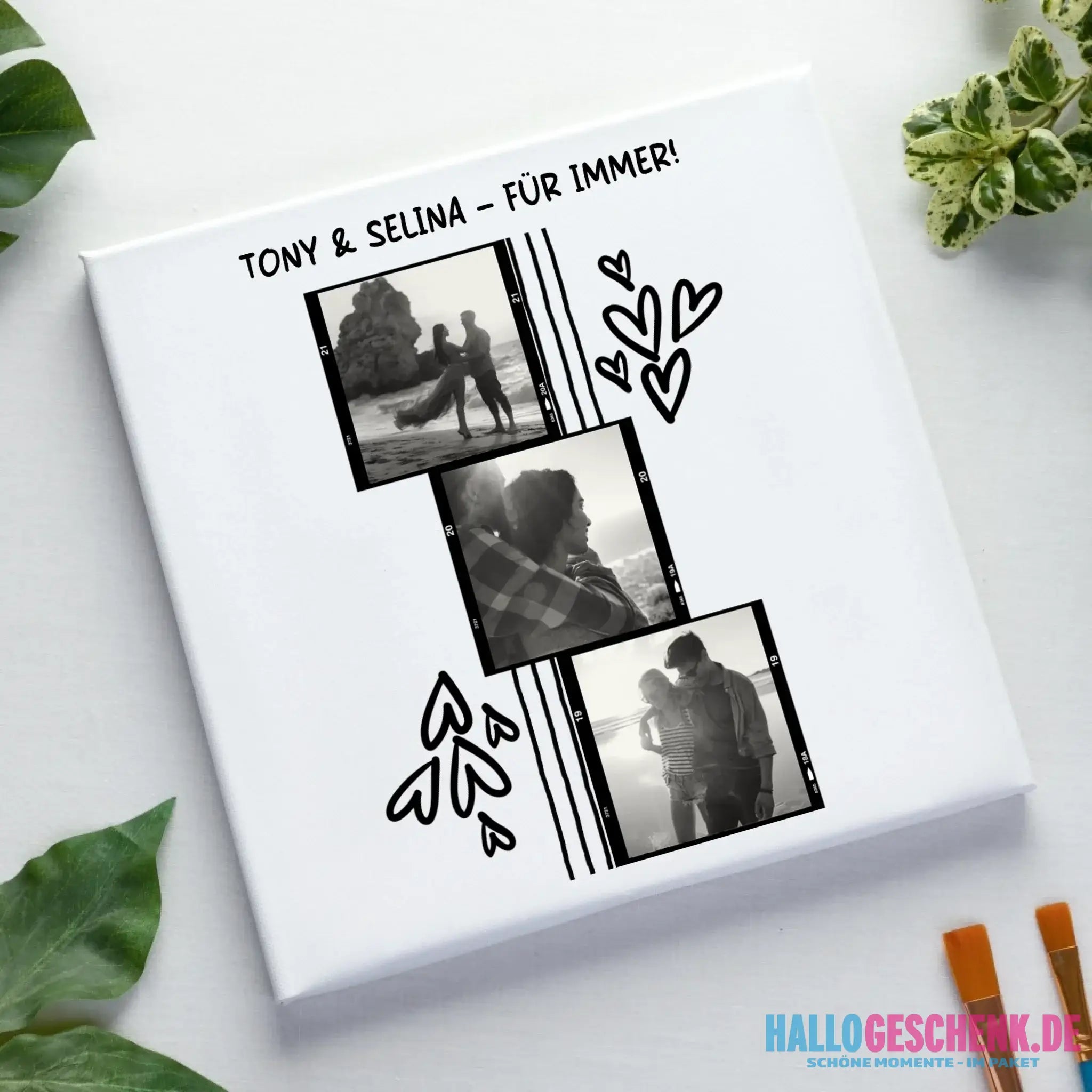 15+ personalisierbare Fotomotive ’Allerlei’-Kollektion • Leinwand 50x50 cm - Leinwand auf Holzkeilrahmen / Standard