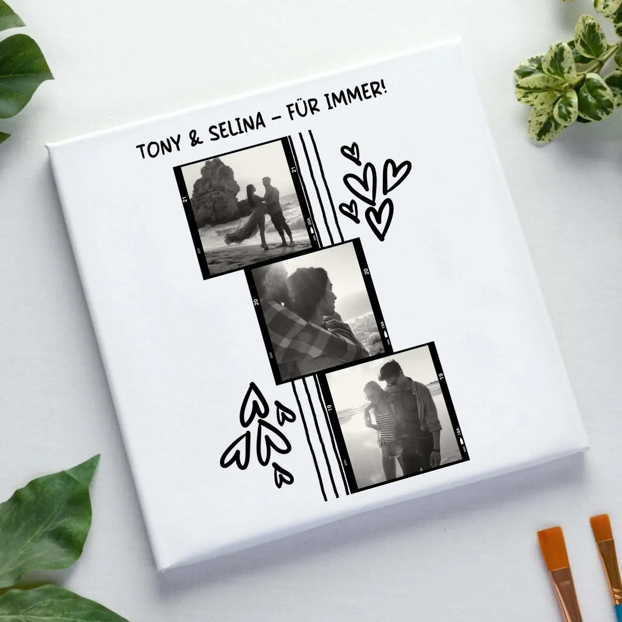 15 + personalisierbare Fotomotive ’Allerlei’-Kollektion • Leinwand 50x50 cm - Leinwand auf Holzkeilrahmen / Standard