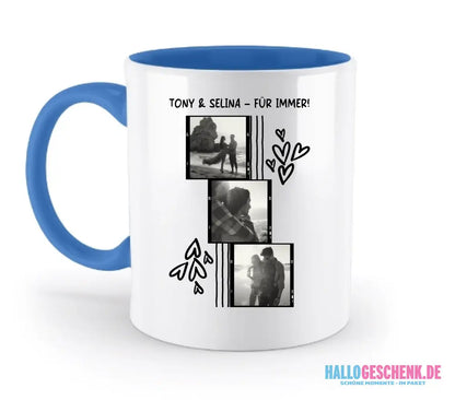 15+ personalisierbare Fotomotive ’Allerlei’-Kollektion • zweifarbige Tasse (spülmaschinenfest) - personalisierbare