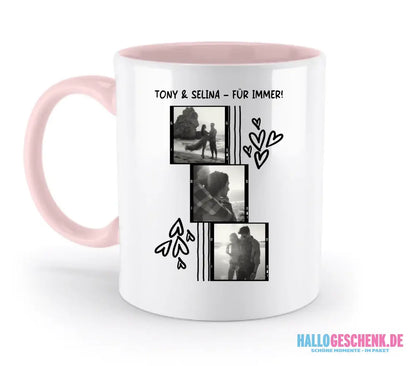 15+ personalisierbare Fotomotive ’Allerlei’-Kollektion • zweifarbige Tasse (spülmaschinenfest) - personalisierbare