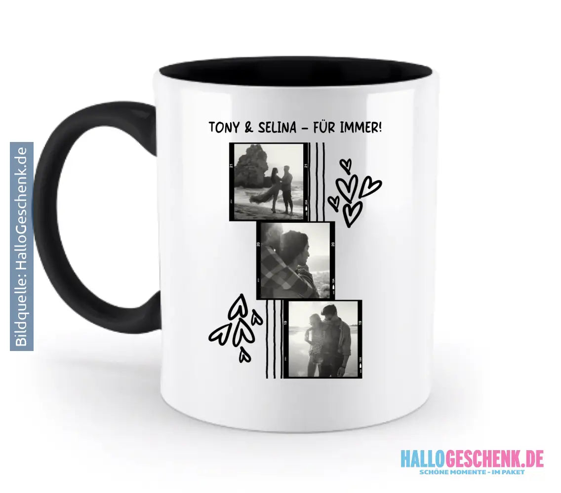 15+ personalisierbare Fotomotive ’Allerlei’-Kollektion • zweifarbige Tasse (spülmaschinenfest) - FOTOMOTIV GESTALTEN