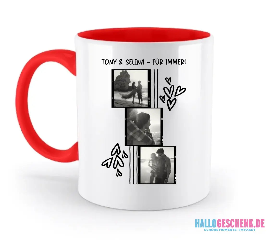 15+ personalisierbare Fotomotive ’Allerlei’-Kollektion • zweifarbige Tasse (spülmaschinenfest) - personalisierbare
