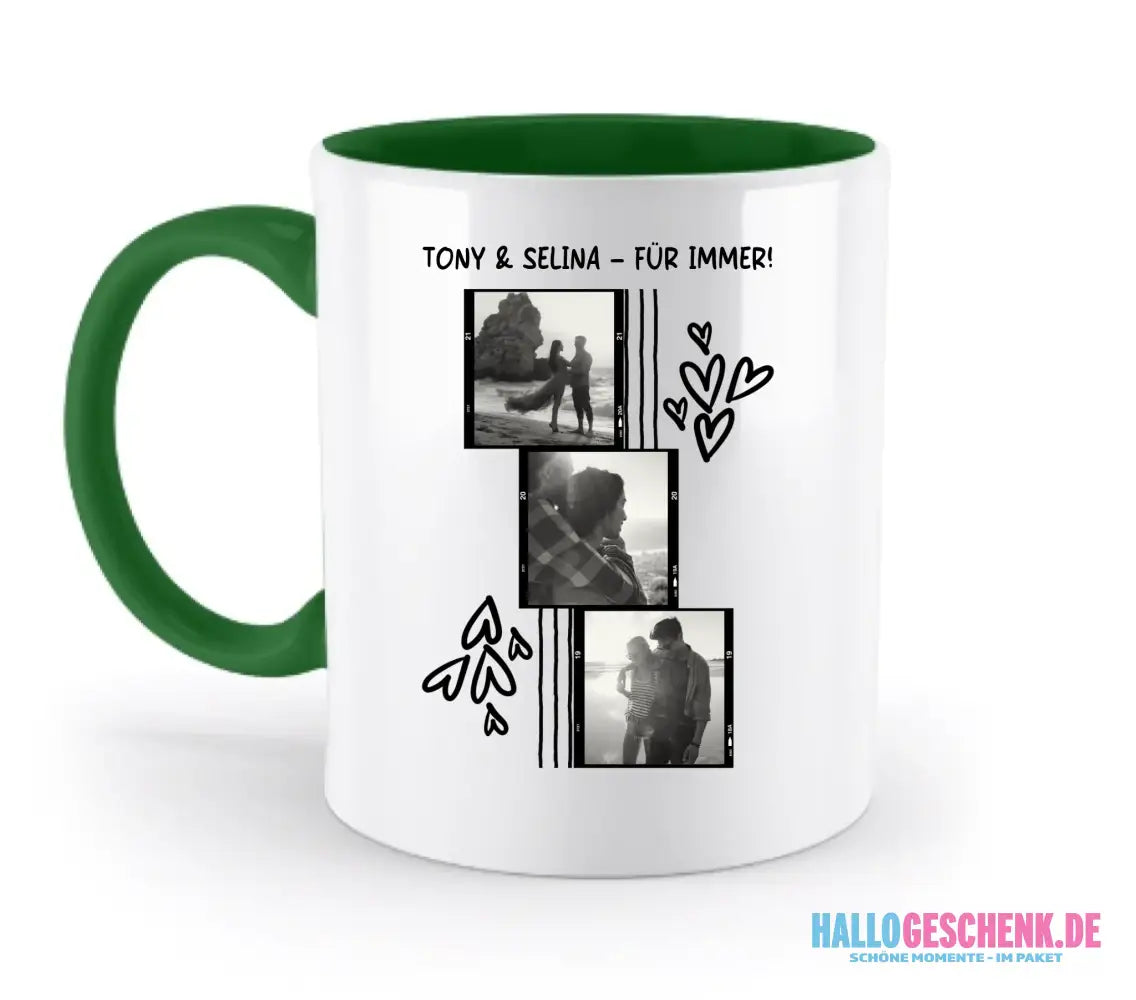 15+ personalisierbare Fotomotive ’Allerlei’-Kollektion • zweifarbige Tasse (spülmaschinenfest) - personalisierbare