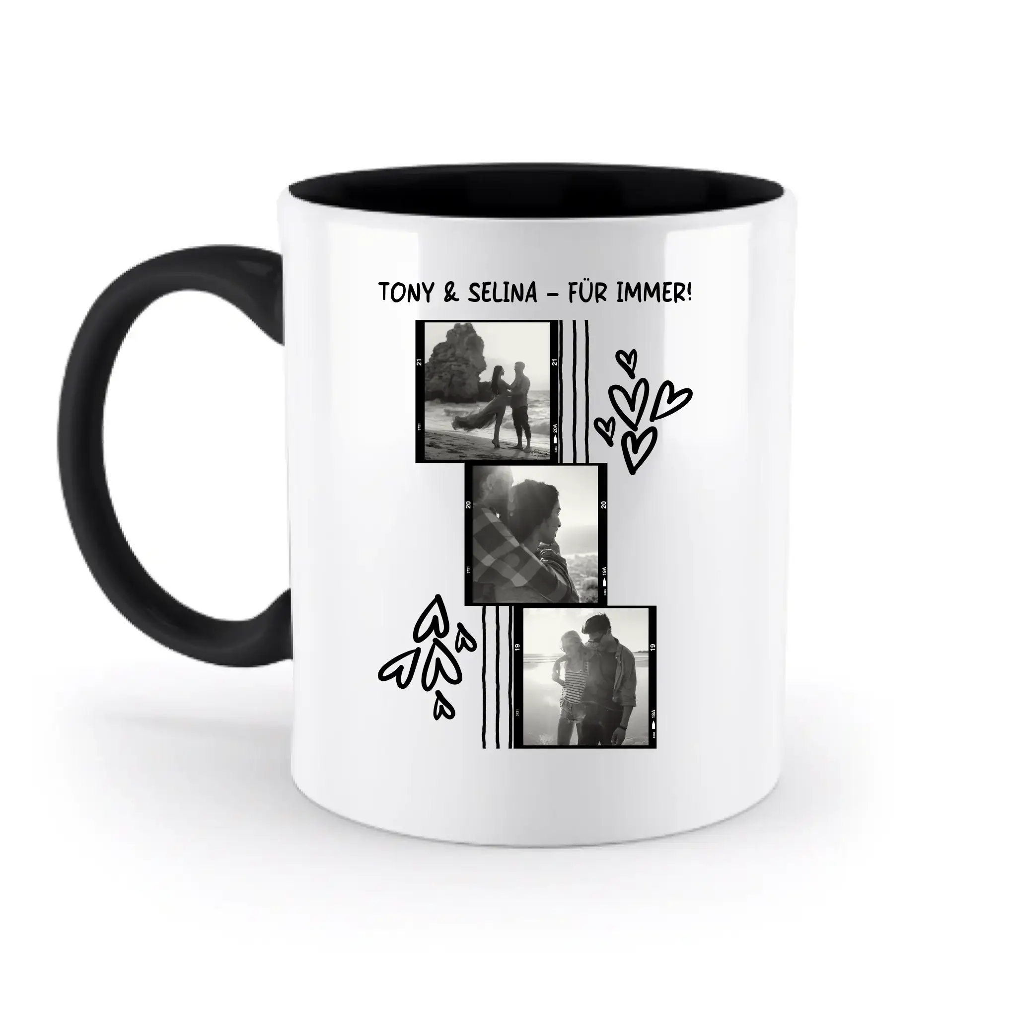 15 + personalisierbare Fotomotive ’Allerlei’-Kollektion • zweifarbige Tasse (spülmaschinenfest) - FOTOMOTIV GESTALTEN