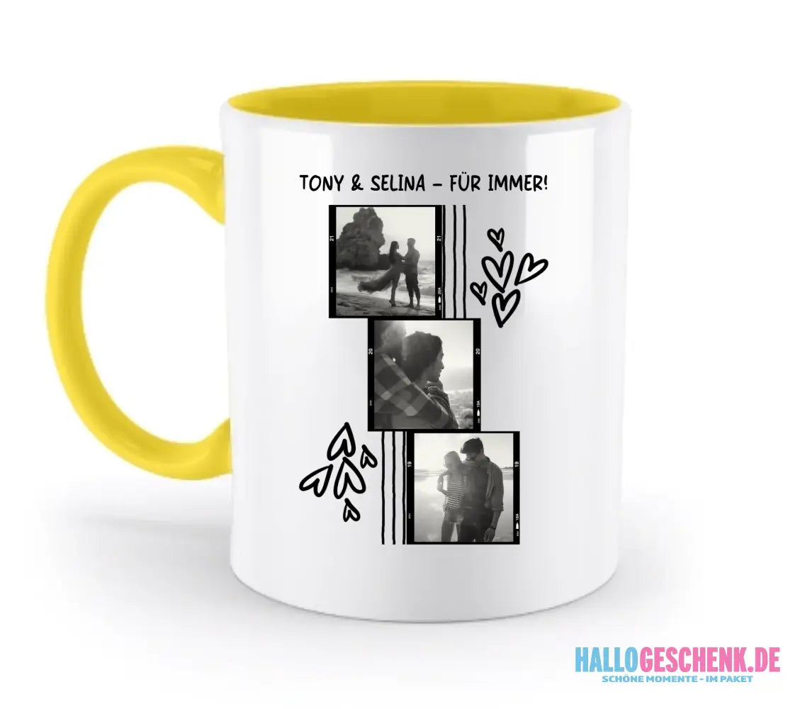 15+ personalisierbare Fotomotive ’Allerlei’-Kollektion • zweifarbige Tasse (spülmaschinenfest) - personalisierbare
