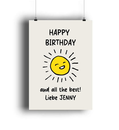 Geburtstag Motiv 6 ’Verwandte’-Boy • mehrere Artikel • ’Statement-Collection’ • Wunschtext • Mein - POSTER / 4C-Print