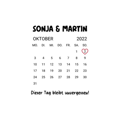 Kalender mit Wunschdatum • mehrere Artikel • ’Statement-Collection’ • Wunschtext • Mein Motiv