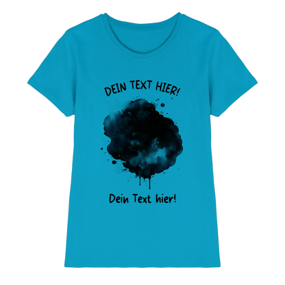 KI-Cartoon-Effekt Splash • mehrere Artikel • ’Statement-Collection’ • Wunschtext • Mein Fotomotiv - Premium Damen