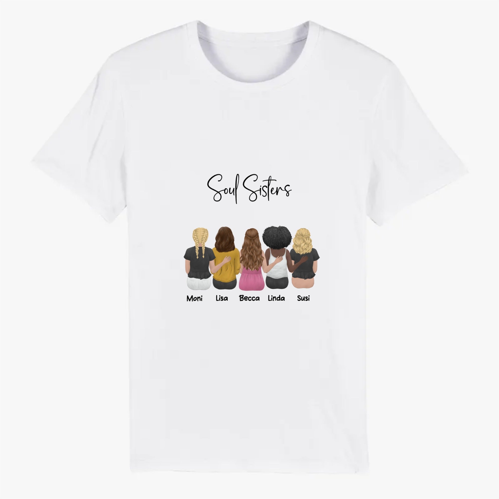 2-5 Soul Sisters • personalisierbares T-Shirt Unisex Bio-Baumwolle