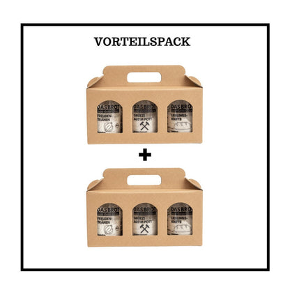 2 x Geschenkbox 3er Set Das Brot aus dem Glas