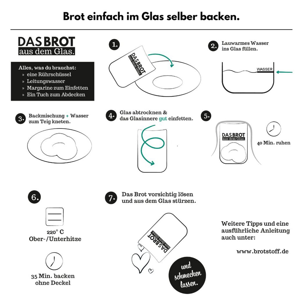 2 x Geschenkbox 3er Set Das Brot aus dem Glas