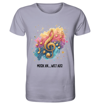 25 Motive zur Auswahl • Fantasy Music Notes • Noten • Musik • Unisex Premium T-Shirt XS-5XL aus Bio-Baumwolle für Damen & Herren • Exklusivdesign • personalisiert