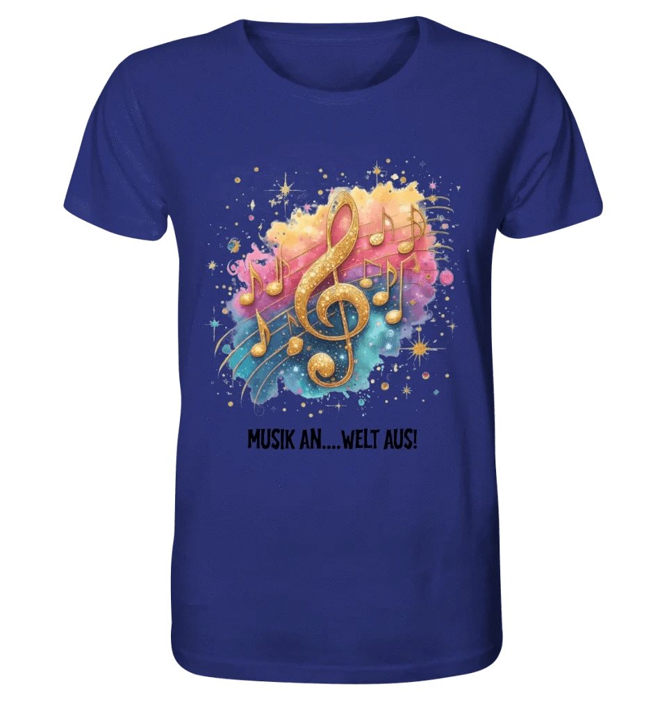 25 Motive zur Auswahl • Fantasy Music Notes • Noten • Musik • Unisex Premium T-Shirt XS-5XL aus Bio-Baumwolle für Damen & Herren • Exklusivdesign • personalisiert