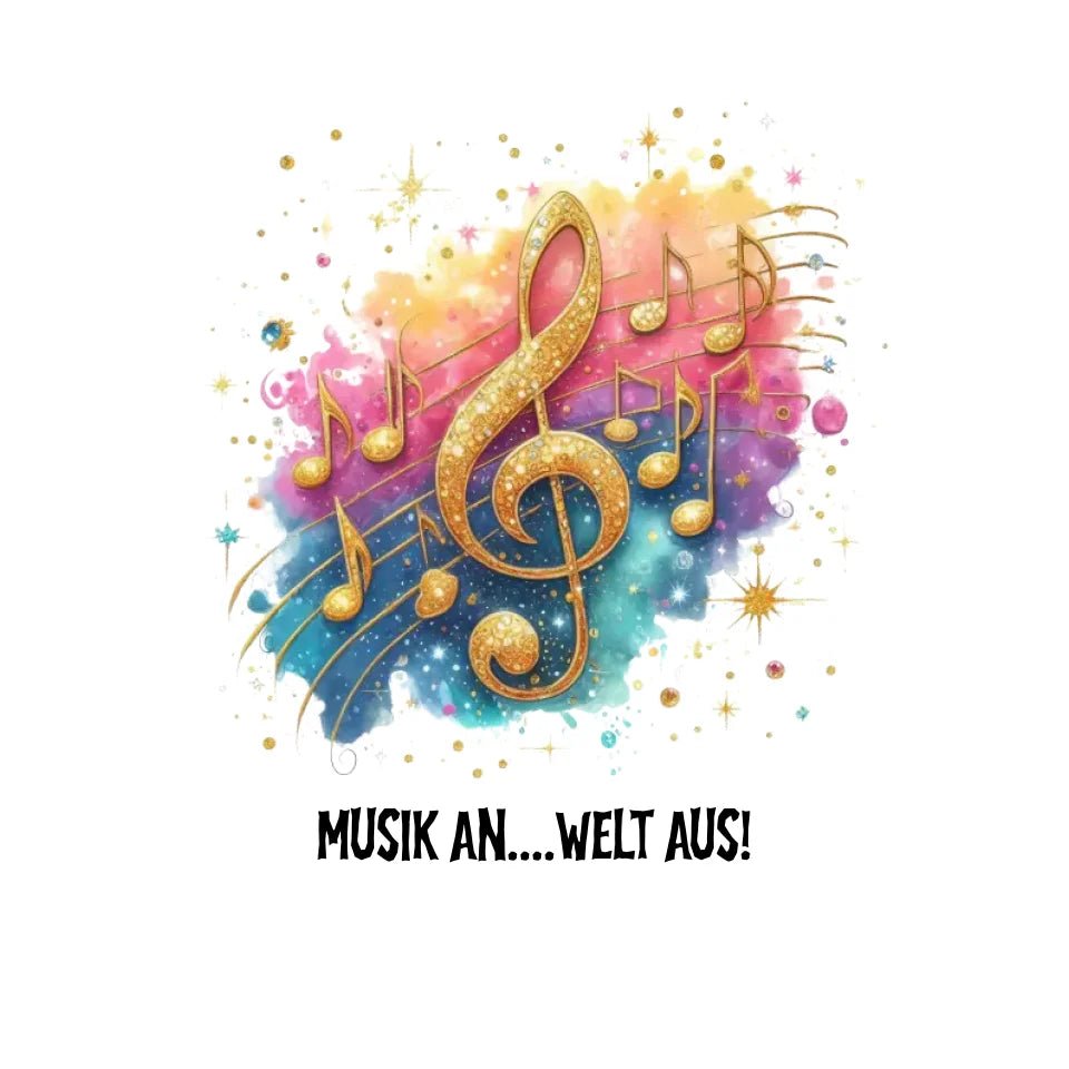 25 Motive zur Auswahl • Fantasy Music Notes • Noten • Musik • STICKER 20x20 cm Aufkleber