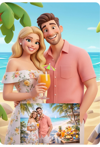 KI-Cartoon-Effekt: Zippo Feuerzeug mit deinem Foto (personalisierbare Fotogeschenke) • Original Made in USA