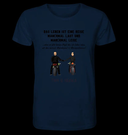 2in1: Paar Designer • Motorrad Couple • Unisex Premium T-Shirt XS-5XL aus Bio-Baumwolle für Damen & Herren