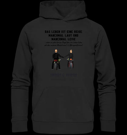 2in1: Paar Designer • Motorrad Couple • Unisex Premium Hoodie XS-5XL aus Bio-Baumwolle für Damen & Herren