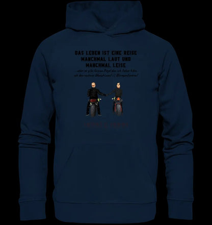 2in1: Paar Designer • Motorrad Couple • Unisex Premium Hoodie XS-5XL aus Bio-Baumwolle für Damen & Herren