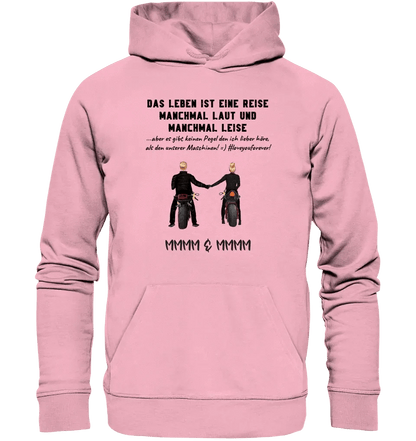 2in1: Paar Designer • Motorrad Couple • Unisex Premium Hoodie XS-5XL aus Bio-Baumwolle für Damen & Herren