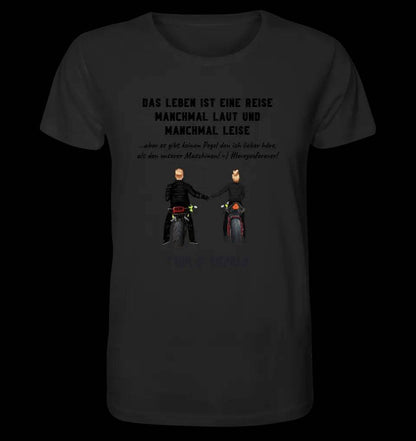 2in1: Paar Designer • Motorrad Couple • Unisex Premium T-Shirt XS-5XL aus Bio-Baumwolle für Damen & Herren